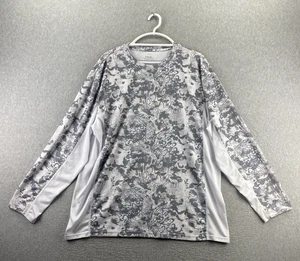 Camicia da pesca Huk XXL grigia mimetica manica lunga performance UPF poliestere uomo - Foto 1 di 10