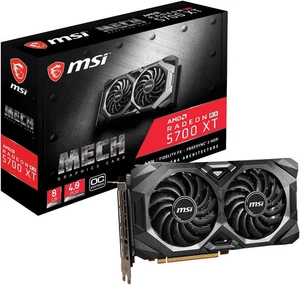 Tarjeta de video MSI 8GB GDDR6 PCIe 4.0 RX 5700 XT MECH OC (reacondicionada de fábrica) - Imagen 1 de 6