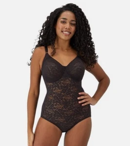 Bali Women's Black Lace 'N Smooth One Piece Size 36C Targeted Shaping System NEW - Picture 1 of 10