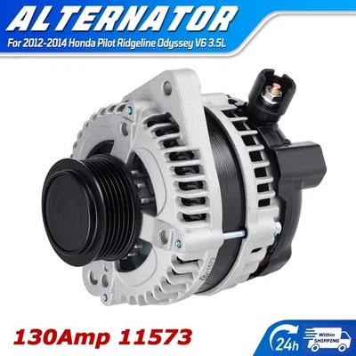 Alternator OEM 11573 for 2012-15 Honda Pilot 11-13 Ridgeline Odyssey 3.5L 130Amp - Imagem 1 de 4