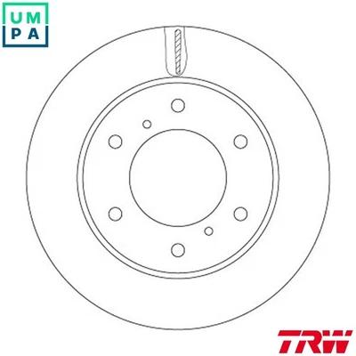 2x BRAKE DISC DF6735 FOR MITSUBISHI PAJERO/SPORT/II L200/TRITON FIAT 3.2L 4cyl - Image 1 of 4