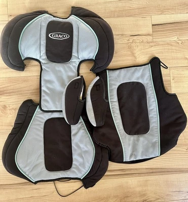 Graco TurboBooster high back booster Seat gray Cover only - replacement cover - Image 1 of 4