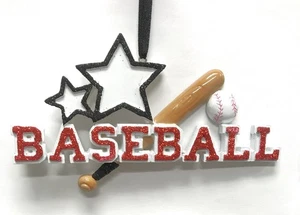 Personalisierter BASEBALL Christbaumschmuck mit Geschenktüte - Bild 1 von 4