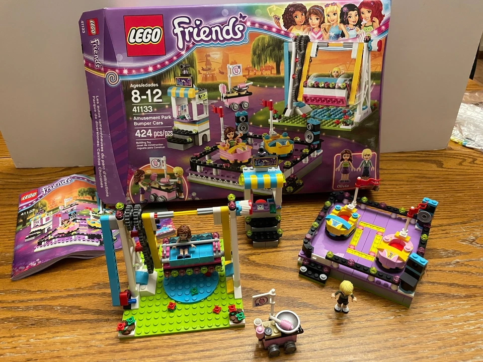 LEGO FRIENDS: Amusement Park Bumper Cars (41133) Complete w box and instructions - Image 1 of 1