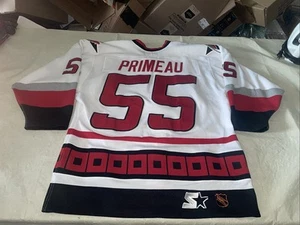 Authentic Keith Primeau Carolina Hurricanes Jersey Mens 46 Starter Sewn Clean - Picture 1 of 11
