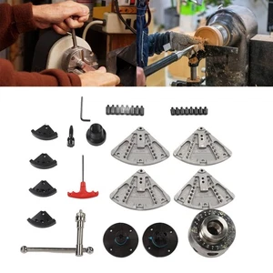 Lathe Chuck 3.75in 1INx8TPI Thread 4 Jaw Wood Turning Chuck Set For Grinder Mill - Picture 1 of 12