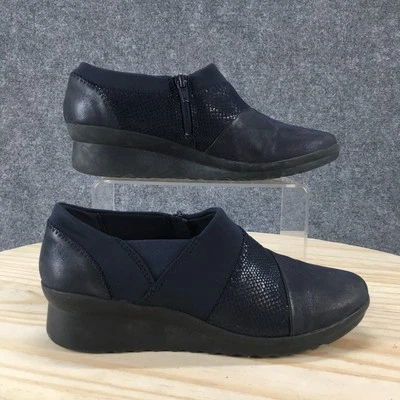 Cloudsteppers By Clarks Shoes Womens 7 M Caddell Denali Loafers Blue 26129366 - Image 1 of 4