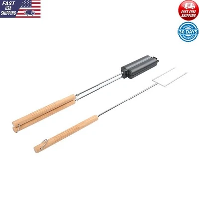 Resistente Hierro Fundido Hot Dog Parrilla Tenedor Cocina Campamento Nuevo Parrilla Salchichas Perros Calientes Foto 1 de 4