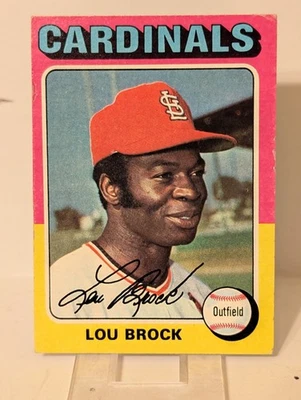 Винтажная бейсбольная карточка 1975 Topps Lou Brock 540 - Изображение 1 из 2