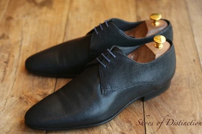 Hugo Boss Black Leather Hatch Grain Derby Shoes Men's UK 8 US 9 EU 42 - Image 1 of 4