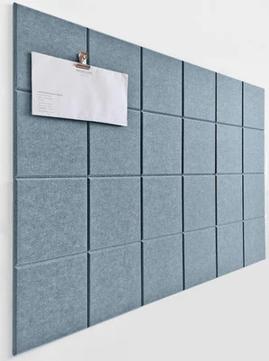 Cork Board 24 x36 Alternative - 6 Pack Felt Wall Tiles with Safe Removable Ad... - Image 1 of 4
