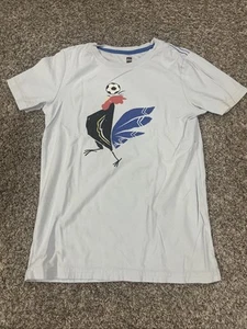 Tea Collection Boys Size 12 Rooster With Soccer Ball, short sleeve Tee shirt - Picture 1 of 3