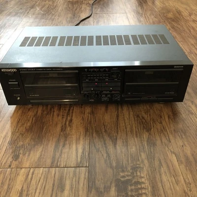 Kenwood Estéreo Doble Cassette Deck KX-W6010 Auto Reverso - Probado Foto 1 de 4
