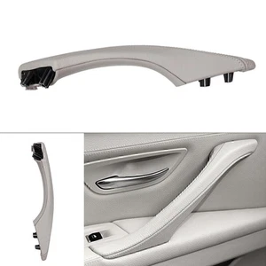 Graue Türverkleidung Türgriff links Echtleder für BMW 5er F10 F11 F18 - Picture 1 of 3