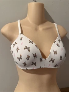 Victoria’s Secret PINK Wear Everywhere gepolsterter Push-up-BH Schmetterling 32B kabellos - Bild 1 von 9
