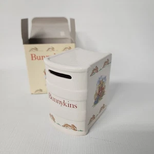 Royal Doulton Bunnykins Money Box Book Shape Ceramic Piggy Bank w/ Box New - Picture 1 of 10