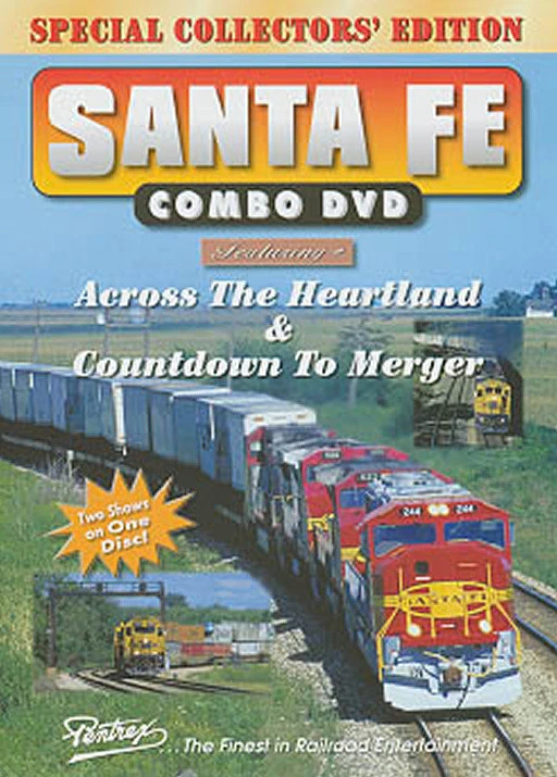 Santa Fe Combo DVD Pentrex Chillicothe Marceline Subdivision Burlington Northern - Image 1 of 1