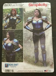 Disfraz artesanal Simplicity 8630 Jackie Cosplay Armadura Guerrero Guantelete 6-14 sin cortar - Imagen 1 de 5