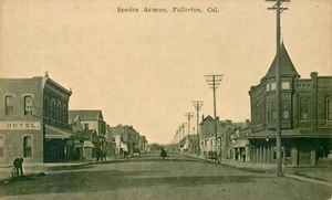 ESCENA CALLEJERA, FULLERTON, CALIFORNIA, POSTAL VINTAGE (SV 1) - Imagen 1 de 2