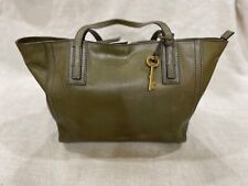 Fossil Brand Olive Green Leather Tote