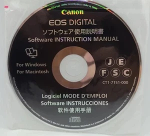 Canon EOS Digital Camera Software Instruction Manual Disk CT1-7151-000 - Picture 1 of 2