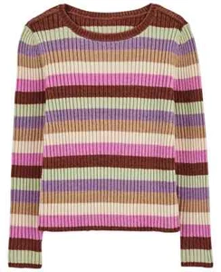 Carters Little Girls Multi Stripe Sweater, Multi, Size 6/6x 6/6 ½A - Picture 1 of 2