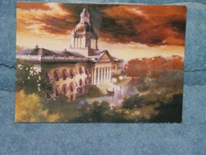 Painting Of Florida's Old Capitol As It May Have Appearec In 1902 Post Card - Picture 1 of 5