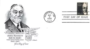 USA FDC - 1966 - $5.00 John Bassett Moore, Scott # 1295 Artmaster - Picture 1 of 1