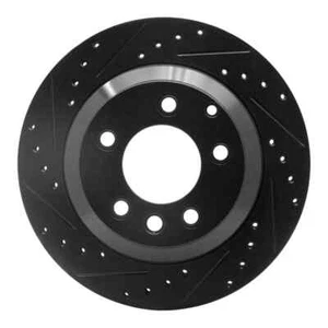 Brake Rotor Drilled And Slotted Black Disc 633-74048L - Bild 1 von 8