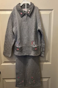 DISNEY STORE 101 DALMATIANS PANTS SET Size 7/8 Flowers Puppies - Picture 1 of 8