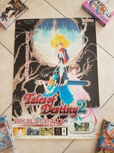 TALES OF DESTINY II 2 NAMCO RPG SONY PSP JAPAN B2 OFFICIAL POSTER! - Picture 1 of 1