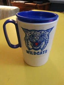 Vintage Kentucky Wildcats Plastic Travel Mug Cup Whirley Industries Warren PA - Picture 1 of 8