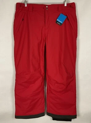 Columbia NWT Mens Arctic Trip Snow Ski Pants XL Short Red Omni-Heat New - Image 1 of 4