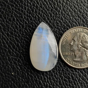 30 Carat Rainbow Flashy Moonstone Cabochon Smooth Polished Gemstone C4636 AU - Imagen 1 de 5