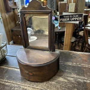 Rare Antique Tobacco Drawer With Mirror - Picture 1 of 7