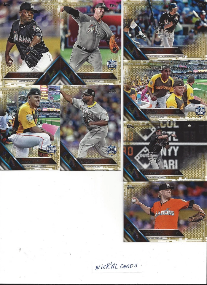 2016 TOPPS UPDATE Gold #/2016 Jose Fernandez All-Star Miami Marlins US 223 - Image 1 of 1