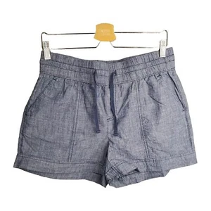 Bcg Women's Blue Shorts Drawstring Elastic Waist Front Pockets Size M 31" Waist - Imagen 1 de 7