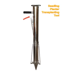Sturdy 304 Stainless Steel Seedling Transplanting Tool Handheld Garden Planter - Picture 1 of 13