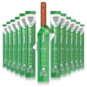 Mission Meats Grass Fed Beef Sticks – Sugar Free Beef Sticks Gluten Free Whol... - Picture 1 of 9