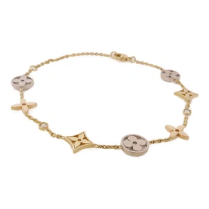 JEWELRY Idylle Blossom Bracelet Q95286 18K Yellow/White/Pink Gold - Picture 1 of 10