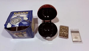 1999 Pokemon 23k Gold Plated Trading Card Poliwhirl Pokeball Burger King Blue - Picture 1 of 20