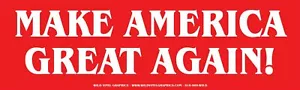MAKE AMERICA GREAT AGAIN WVPO-00544 10 X 3 MAGA VINYL POLITICAL STICKER - Picture 1 of 1