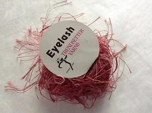 Trendsetter Eyelash Yarn #1026 Old Rose (antique pink on baby pink thread) 20 gr - Picture 1 of 3