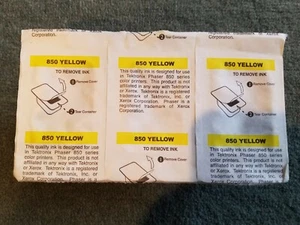 Tektronix Xerox ColorStix Phaser 850 Yellow Ink Set of 3 NO Box - Picture 1 of 1
