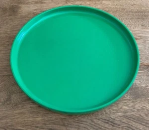 Lunch Salad Plate Heller Massimo Vignelli Plastic Melamine Mid Century Green USA - Picture 1 of 2