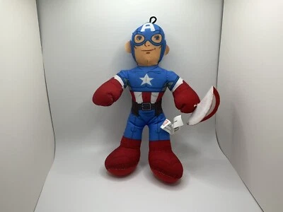 "Muñeco de peluche Marvel Avengers Assemble Capitán América de 9"" de alto" Foto 1 de 3