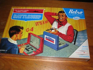 NEW Hasbro Retro BATTLESHIP Game Classic Naval Combat - Picture 1 of 6