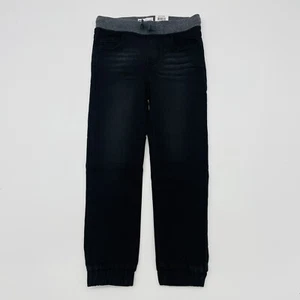 Epic Threads Youth Boys Size 7 Pull On Stretch Denim Jogger Jeans Deep Black 606 - Picture 1 of 5
