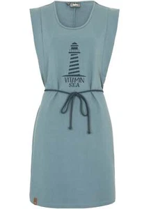 Leichtes Sweatkleid mit Bindeband Gr. 52/54 Eukalyptusgrün Sweat-Kleid Neu - Bild 1 von 1