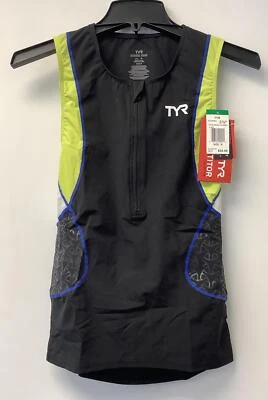 Camiseta deportiva sin mangas TYR SCMXP6A para hombre negra con cremallera de cuarto cuello redondo talla mediana Foto 1 de 4